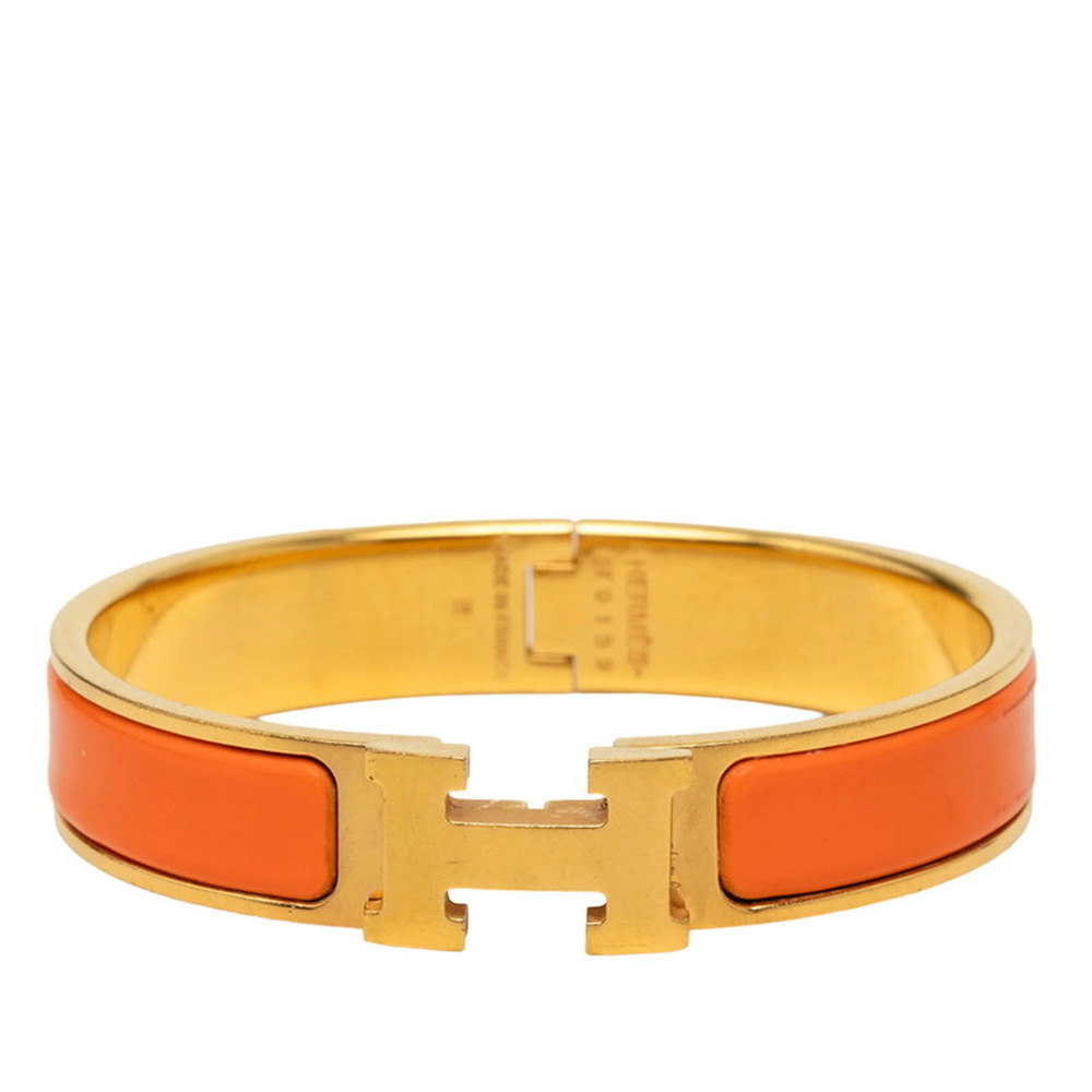 HERMES Orange Charm Bracelet
